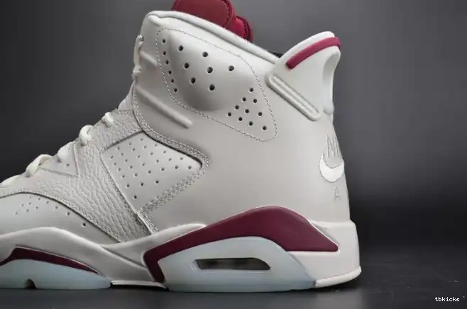 Rep TBK 6 Jordan 384664-116 Air Maroon Retro white 0611